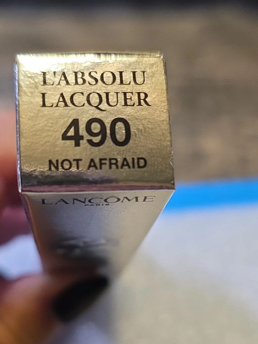 Lancome L'Absolu Lacquer Lip Color - Not Afraid (490) - Red